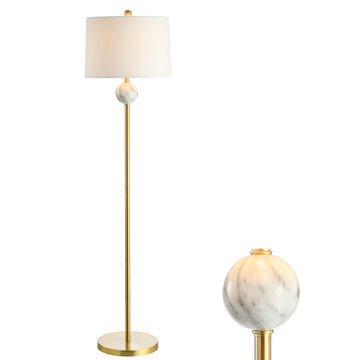 Vaughn 60" Modern Metal/Resin LED Floor Lamp - JONATHAN Y